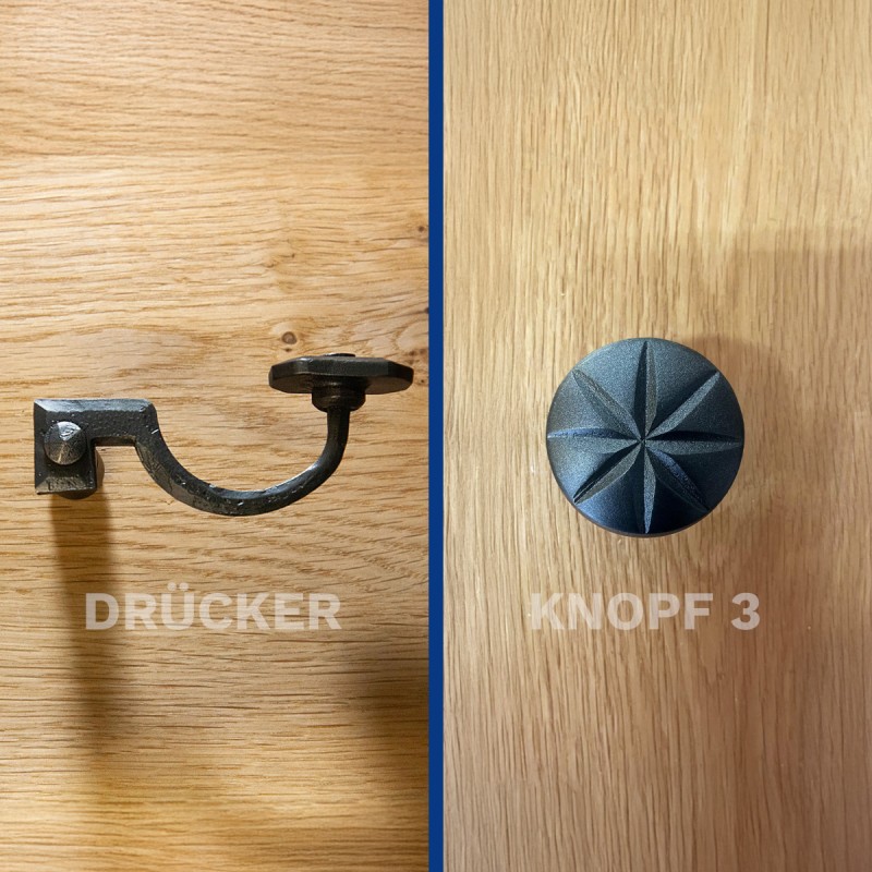 Drücker  - Knopf Variante 3