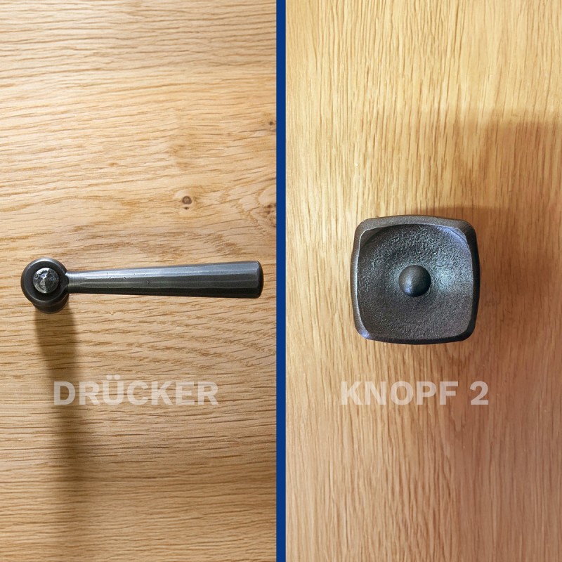 Drücker  - Knopf Variante 2