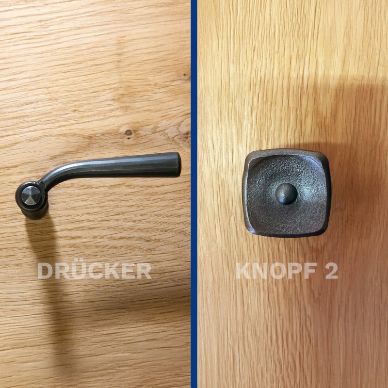 Drücker  - Knopf Variante 2