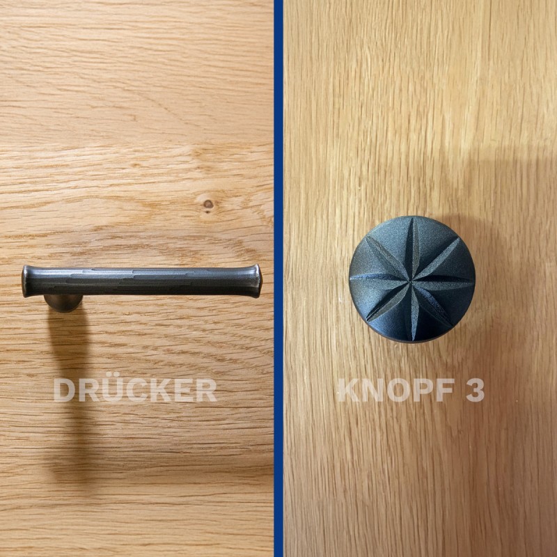 Drücker  - Knopf Variante 3